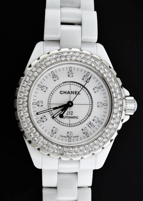 chanel j12 white ceramic watch with diamonds price|authentic chanel j12 watch.